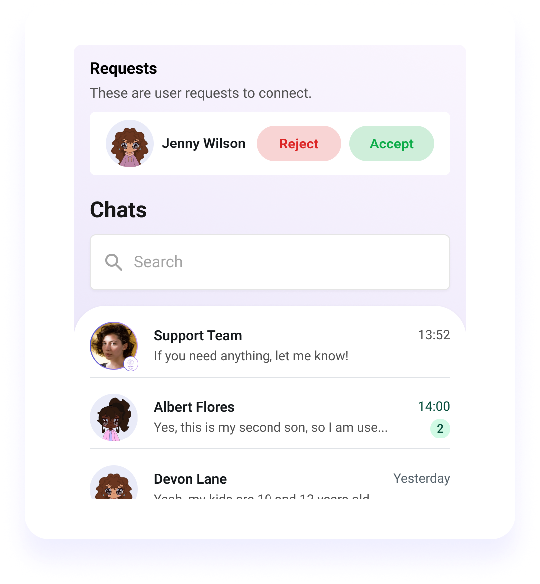 Private 1:1 Community Chats preview